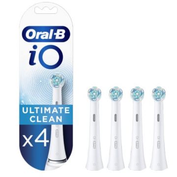 Rezerve periuta de dinti electrica iO Ultimate Clean Alb, 4 bucati, Oral-B