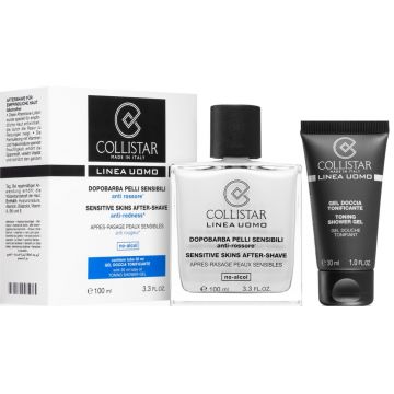 Set cadou Collistar LINEA UOMO Repair, Barbati, After shave dupa barbierit 100 ml + Crema hidratanta Linea Uomo Daily Protective 30 ml