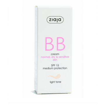 Ziaja Crema BB SPF15 ten normal-uscat nuanta light 50 ml