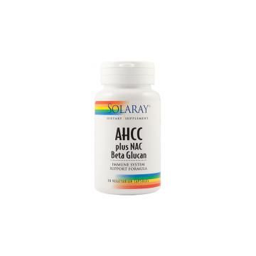 AHCC plus NAC si beta glucan 30cps SOLARAY