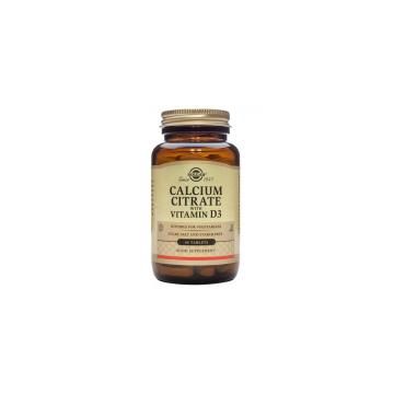 Calcium citrate cu vitamina d3 60tbl SOLGAR