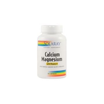 Calcium magnesium with vitamin d 90cps SOLARAY