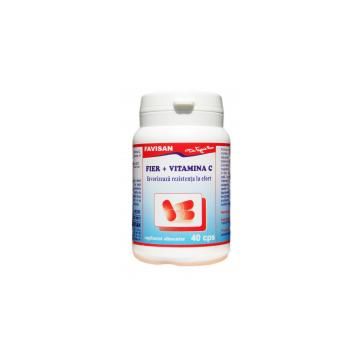 Fier + vitamina c b050 40cps FAVISAN