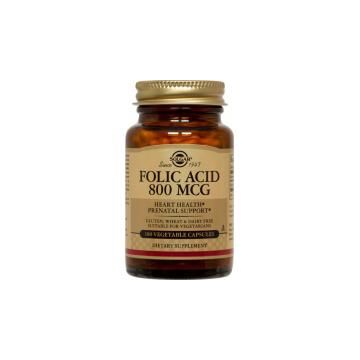 Folic acid 800 mcg 100tbl SOLGAR