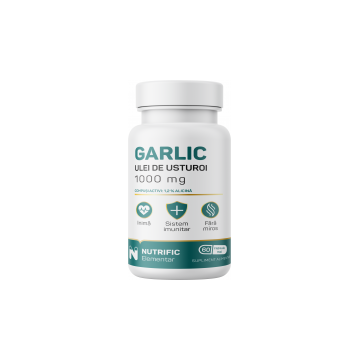 Garlic 1000mg - ulei de usturoi 60cps NUTRIFIC