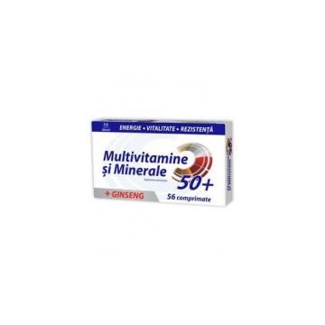 Multivitamine si minerale + ginseng 50+ 56cpr ZDROVIT