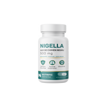 Nigella, 500mg - ulei de chimen negru 60cps NUTRIFIC