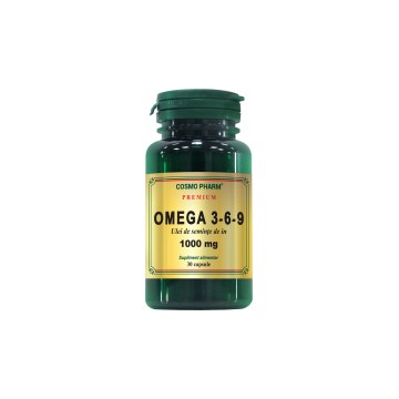 Ulei din seminte in omega 3-6-9 1000mg 30cps COSMOPHARM