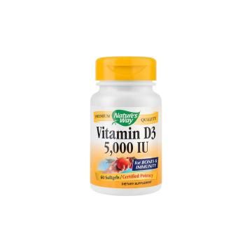 Vitamin d3 5000ui 60cps NATURES WAY