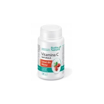 Vitamina c 100% cu extract de macese masticabila 30cpr ROTTA NATURA