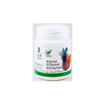 Ananas & papaya & enzymes 100cps PRO NATURA