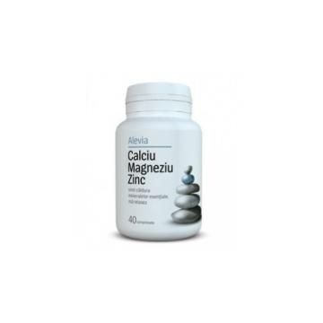 Calciu magneziu zinc 40cpr ALEVIA