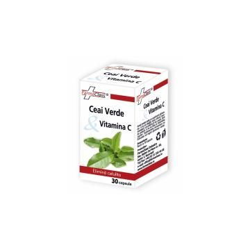 Ceai verde & vitamina c 30cps FARMACLASS