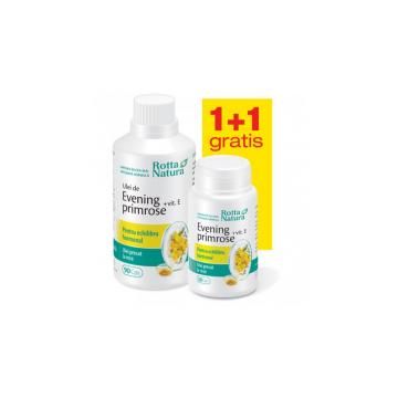 Evening primrose + vitamina  e - pachet promotional 1 + 1 120cps ROTTA NATURA