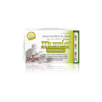 Extract purificat de rasina mumie cu propolis-capsule 30cps DAMAR