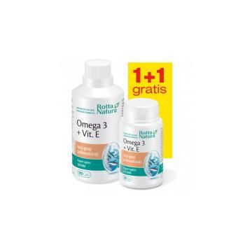 Omega 3 + vitamina e - pachet promotional 1 + 1 120cps ROTTA NATURA