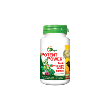 Potent power, tonic si revitalizant pentru barbati 120tbl AYURMED