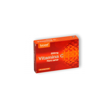 Vitamina c 200 mg, fara zahar 20cpr BIOEEL