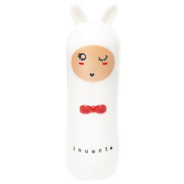 Balsam de buze pentru copiii cu parfum de vata de zahar Pearly White Bunny Sweety, 3.5g, Inuwet