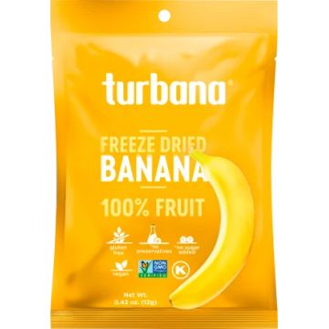 Banane liofilizata deshidratate, 12g, Turbana