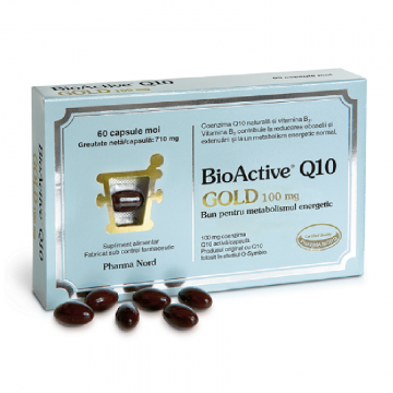 BioActive Q10 Gold, 100 mg, 60 capsule, Pharma Nord