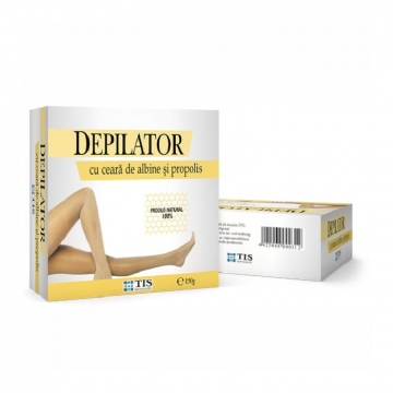 Depilator cu ceara de albine si propolis, 150 g, Tis Farmaceutic