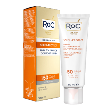 Fluid de protectie solara cu SPF50 Soleil Protect, 50ml, RoC Skincare