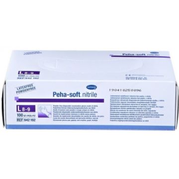 Hartmann Peha-Soft nitrile manusi examinare albastre L - 100 bucati