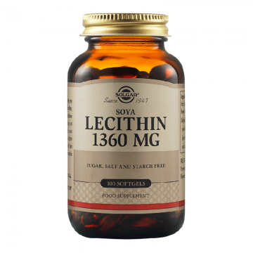 Lecitina 1360 mg, 100 capsule, Solgar