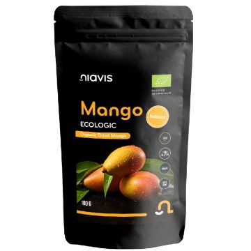 Mango deshidratat ecologic, 100g, Niavis