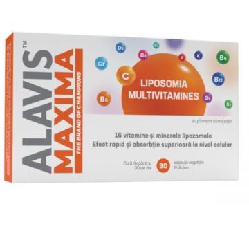 Multivitamine Liposomia, 30 capsule vegetale, Alavis Maxima