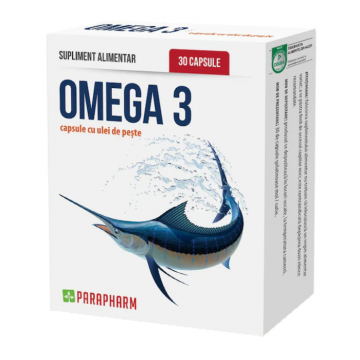 Omega 3 cu ulei de peste, 30 capsule, Parapharm