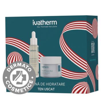 Pachet Ser Aquafil Hydra 30ml + Crema Aquafil Hydra Rich 50ml, Ivatherm