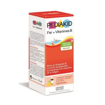 Pediakid Sirop cu Fier si complex de vitamine B - 125ml