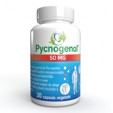 Pycnogenol, 50 mg, 30 capsule vegetale, Justin Pharma