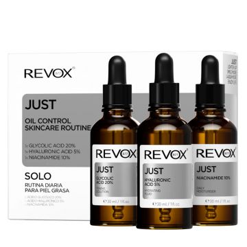 Set ingrijire ten Just Oil Control Skincare Routine, Revox