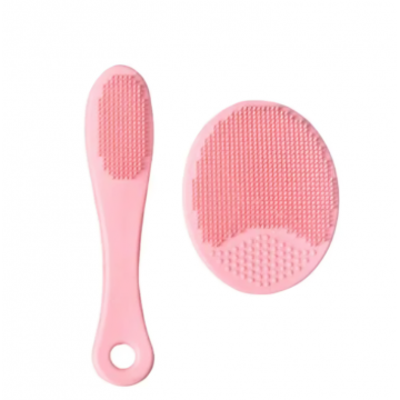 Set pentru curatare faciala nuanta roz, 1 bucata, Pure