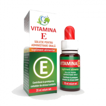 Vitamina E lichida 20ml, uz intern, Justin Pharma