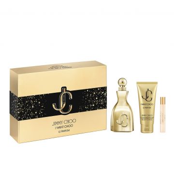 Jimmy Choo I Want Choo Le Parfum, Femei, 100 ml + Lotiune de corp 100 ml + Apa de Parfum, 7,5 ml