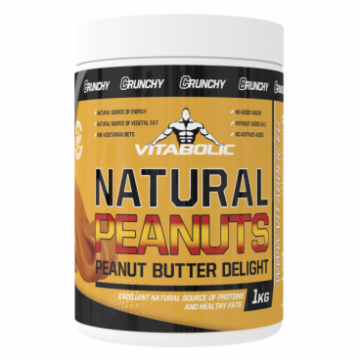 Natural Peanuts Butter Smooth, 1kg, Vitabolic