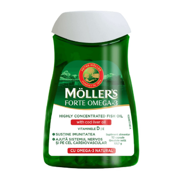 Omega 3 Forte, 112 capsule, Moller's