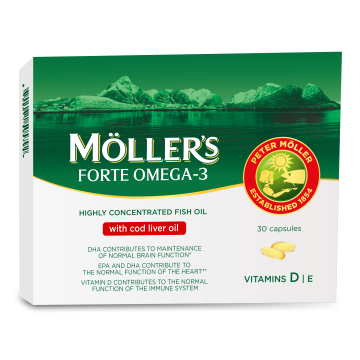 Omega 3 Forte, 30 capsule, Moller's