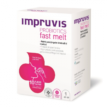 Probiotice Fast Melt, 10 plicuri, Impruvis