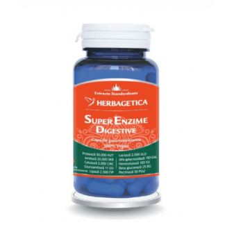 Super enzime digestive 60 capsule