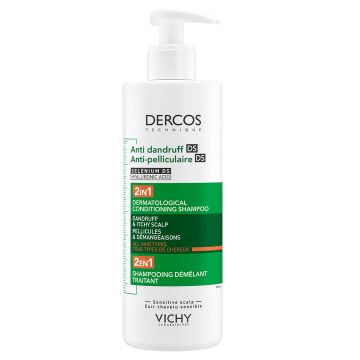 Vichy Dercos Sampon si balsam 2 in 1 anti-matreata pentru toate tipurile de par 390 ml