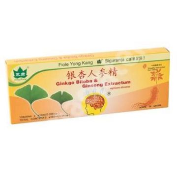 yong kang ginkgo biloba+ginseng extractum 10ml ctx10 fi