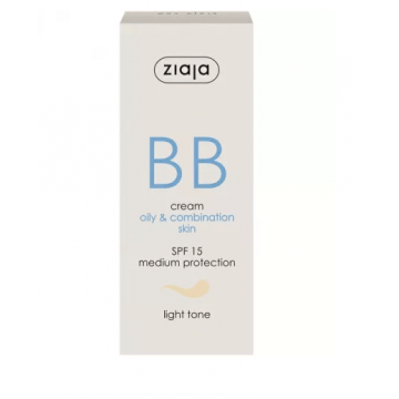 Ziaja Crema BB SPF15 ten gras-mixt nuanta light 50 ml