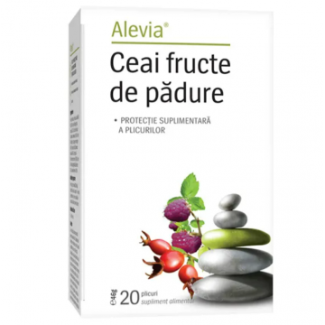 Ceai cu fructe de padure, 20 plicuri, Alevia