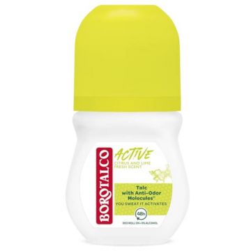 Deodorant roll-on Active Citrus & Lime, 50ml, Borotalco