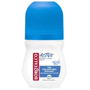 Deodorant roll-on Active Sea Salts, 50ml, Borotalco